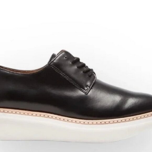 10 Crosby Derek Lam Black Patent Leather Gordon Oxford Shoe 8 - Picture 2 of 7